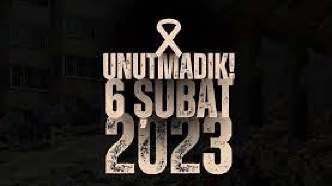 6 Şubat 2023 tarihinde Kahramanmaraş merkezli depremlerde hayatını kaybeden vatandaşlarımızı saygı ve rahmetle anıyoruz.